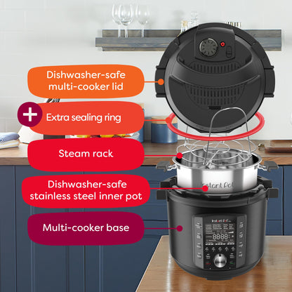 Instant Pot Pro (8 Quart) 10-in-1 Pressure Cooker, Slow Cooker, Rice/Grain Cooker, Steam, Sauté, Sous Vide, Yogurt Maker, Sterilizer and Warmer, Includes App