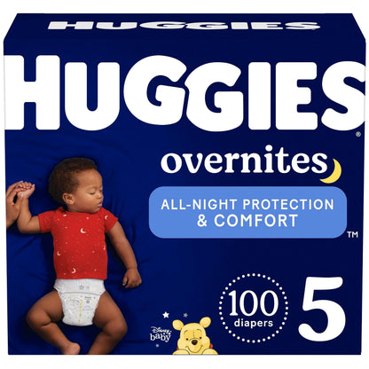 Huggies Overnites Nighttime Baby Diapers, Size 5, 100 Ct 🍁 All In One Marketplace Canada