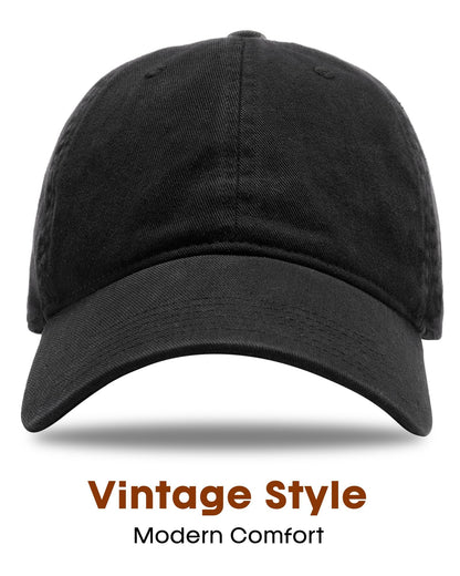 FURTALK Cotton Low Profile Baseball Cap Hat for Men Women Adjustable Dad Hat Four Seasons Classic Black 🍁 All In One Marketplace Canada