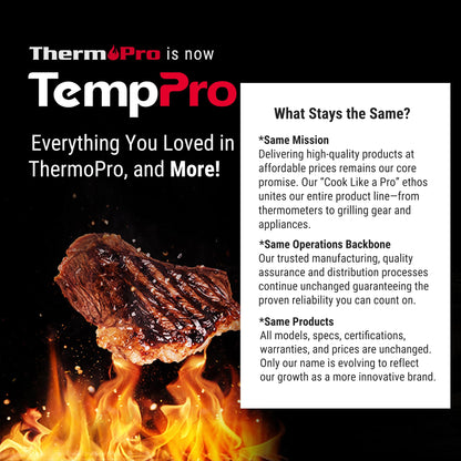 TempPro Digital Instant Read Meat Thermometer for Grilling Waterproof Kitchen Food Thermometer with Calibration Backlight Baking Bread Candy Thermometer Cooking Tools Utensils (Previously ThermoPro) 🍁 All In One Marketplace Canada