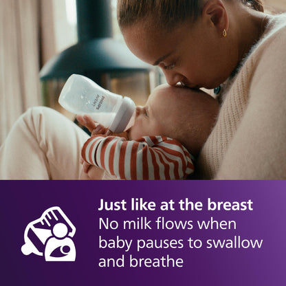 Philips Avent Natural Baby Bottles with Natural Response Nipples (Medium Flow, Flow 3), 9oz, 3-pack, SCY903/03 🍁 All In One Marketplace Canada