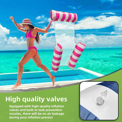 3 Pack 300 LB Water Floaties,Inflatable Pool Float Chair for Adults Swim Floating Party Vacation Fun and Rest (Blue & Dark Blue & Rose red) 🍁 All In One Marketplace Canada