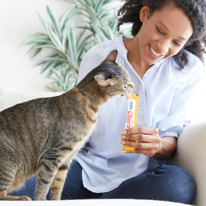 INABA Churu Cat Treats, Grain-Free, Lickable, Squeezable Creamy Purée Cat Treat/Topper with Vitamin E & Taurine, 0.5 Ounces Each Tube, 20 Tubes, Tuna Variety Box 🍁 All In One Marketplace Canada
