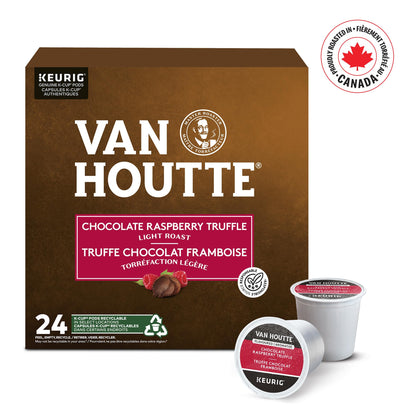 Van Houtte Raspberry Chocolate Truffle Coffee, K-Cup Portion Pack for Keurig Brewers (24 Count) 🍁 All In One Marketplace Canada