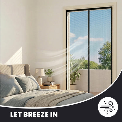 Magnetic Screen Door 36"W x 82"H, Fits Door Size to 34"W x 80"H, Heavy Duty Fiberglass Moustiquaire Magnétique, Screen Mesh with Automatic Block Closure, Walk Through Easily for Kids Pets 🍁 All In One Marketplace Canada