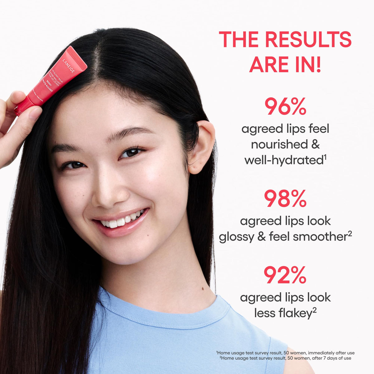 Laneige Berry Sweet Lip Trio Set | Lip Sleeping Mask Strawberry Shortcake & Mini Lip Glowy Balms in Berry & Vanilla