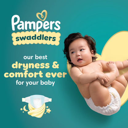 Pampers Swaddlers Diapers, Size 0 (up to 10 lbs), 136 Count, Absorbent, Keeps Baby Dry and Comfortable, Skin Safe Disposable Baby Diaper 🍁 All In One Marketplace Canada
