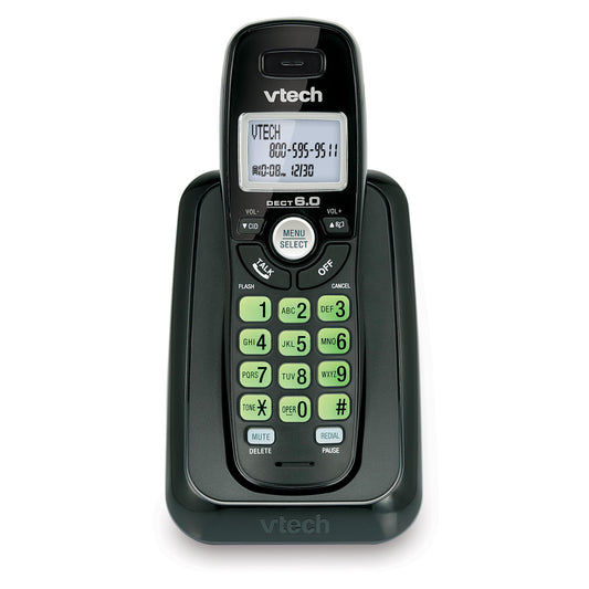 Vtech Dect 6.0 Single Handset Cordless Phone with Caller ID, Green Backlit Keypad and Display (CS6114-11) 🍁 All In One Marketplace Canada