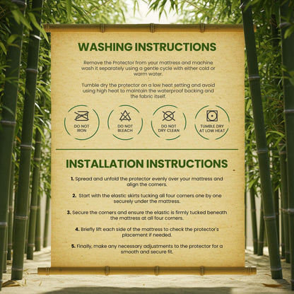 Utopia Bedding Waterproof Mattress Protector Twin XL Size, Bamboo Viscose Mattress Cover 200 GSM, Fits 15 Inches Deep, Breathable, Fitted Style with Stretchable Pockets 🍁 All In One Marketplace Canada