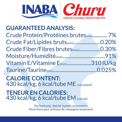 INABA Churu Cat Treats, Grain-Free, Lickable, Squeezable Creamy Purée Cat Treat/Topper with Vitamin E & Taurine, 0.5 Ounces Each Tube, 20 Tubes, Tuna Variety Box 🍁 All In One Marketplace Canada