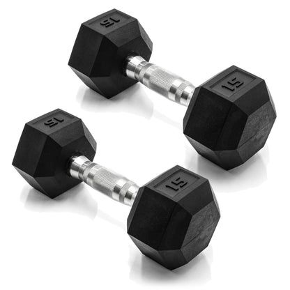 CAP Barbell 15 LB Pair Coated Hex Dumbbell Weight 🍁 All In One Marketplace Canada