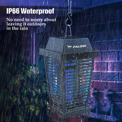 PALONE Bug Zapper with 4500V, USB-C and Solar Panel Dual Charging, Waterproof Bug Zapper with 7.5W Solar Charging Panel, Suitable for Camping Outdoor 🍁 All In One Marketplace Canada