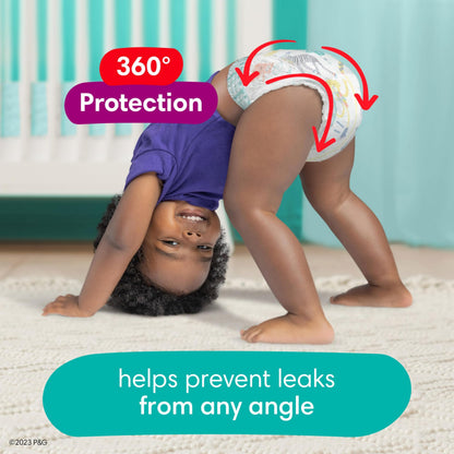 Pampers Diapers - Cruisers 360 degrees - Size 5, 128 Count, up to 100% Leakproof Fit, Designed for Active Babies, Pull On Diaper, EZ Off Tabs Designed for Easy Changes 🍁 All In One Marketplace Canada