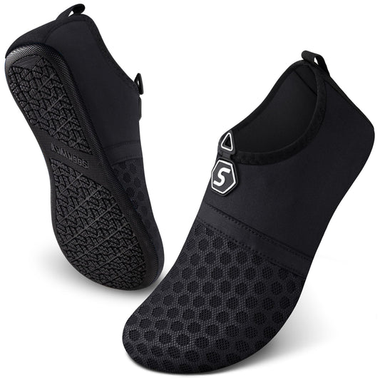 SEEKWAY Water Shoes Women Men Quick-Dry Beach Aqua Socks Barefoot Non Slip Swim Pool Outdoor Surf River Lake Yoga SK001 Black Size 6.5-7.5 W/5.5-6.5 M 🍁 All In One Marketplace Canada