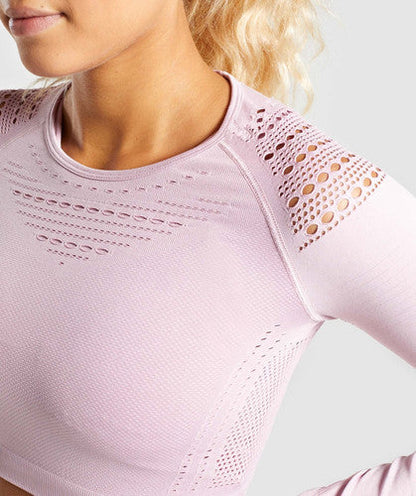 Quick-Drying Seamless Yoga Wear – Women’s Sports T-Shirt