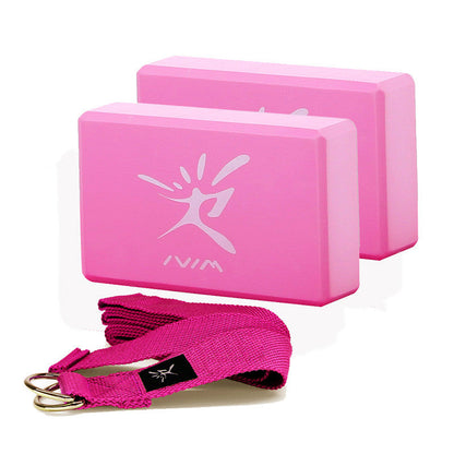 Ecology Yoga Start Kit – EVA Yoga Block & Cotton Stretch Strap Set