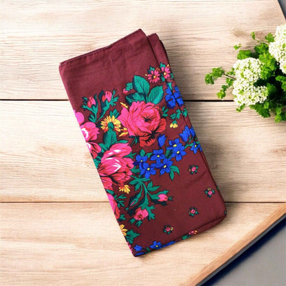 Burgundy Kookum Scarf