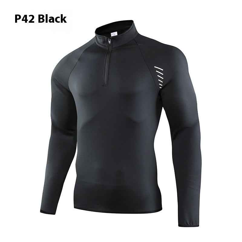 Half-Zip Quick-Dry Workout Top – Outdoor Running & Fitness Activewear