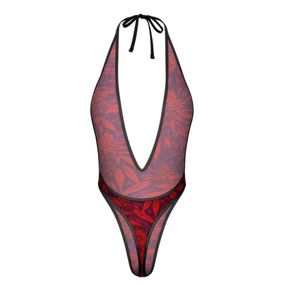 Electric Lettuce Sexy AF Deep-V thong bodysuit