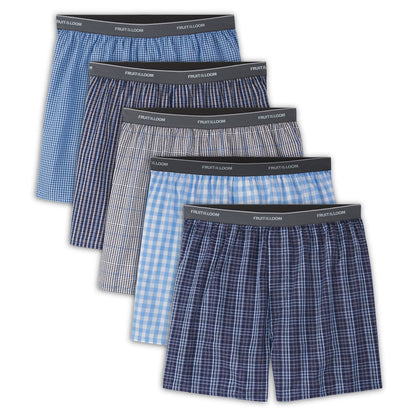 Fruit of the Loom mens Comfort Casual Boxer Shorts, Blues, Medium US 🍁 All In One Marketplace Canada