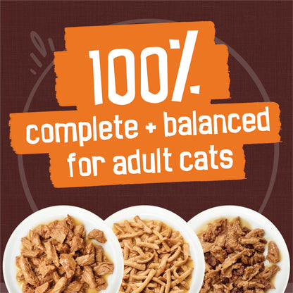 Friskies Gravy Pleasers Wet Cat Food, Chicken Variety Pack 3 Flavours - 156 g Can (24 Pack) 🍁 All In One Marketplace Canada