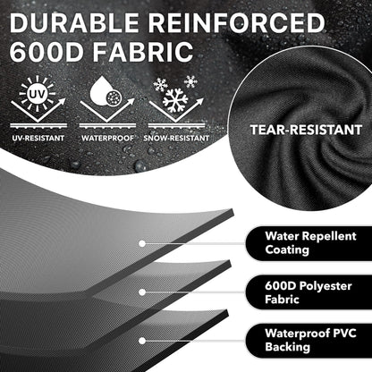 Simple Houseware 55-inch Heavy Duty BBQ Grill Cover, 600D Polyester Waterproof, Weather-Resistant 🍁 All In One Marketplace Canada