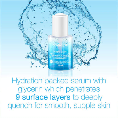 Neutrogena Moisturizer Neutrogena Hydro Boost Hyaluronic Acid Face Serum with Vitamin B5, Glycerin for Moisturized Skin, 29 Milliliters 🍁 All In One Marketplace Canada