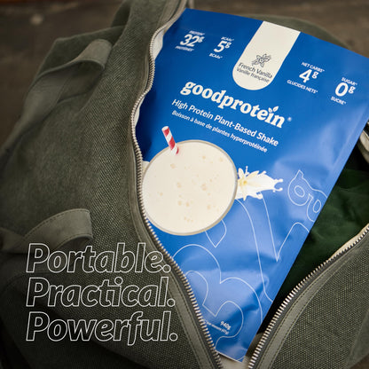 Good Protein – 32g Protein, Vegan High Protein Powder, 100% Natural, Non-GMO, Dairy-free, Gluten & Soy Free and No Added Sugar. Plant-Based Protein Shake (French Vanilla, 940 g) 🍁 All In One Marketplace Canada