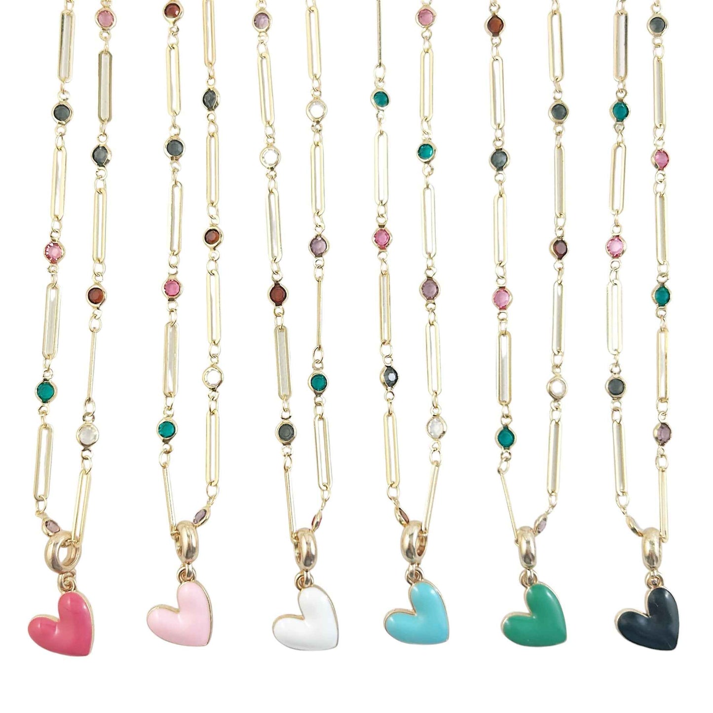 Heart Pop Necklace - Cotton Candy