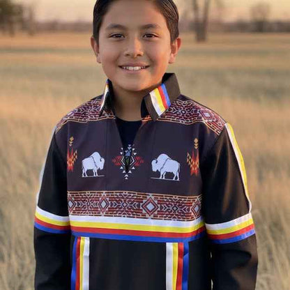 Black Buffalo Youth Ribbon shirt