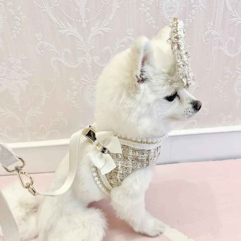 Dog Harness & Leash Set | Fiona Tweed Bow Walking Set