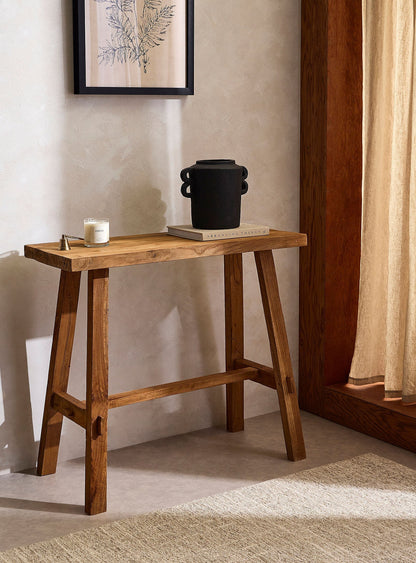 Konsole ARTISAN aus recyceltem Teakholz - 90cm