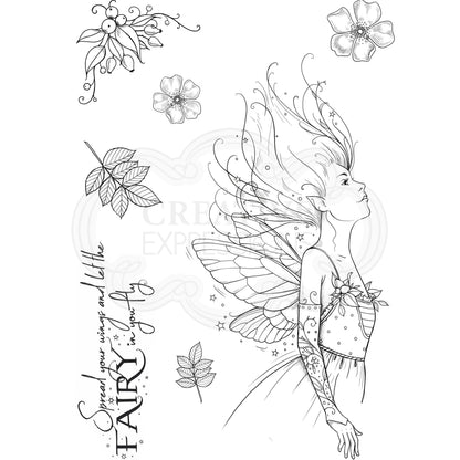 Rosehip A5 Clear Stamp Set