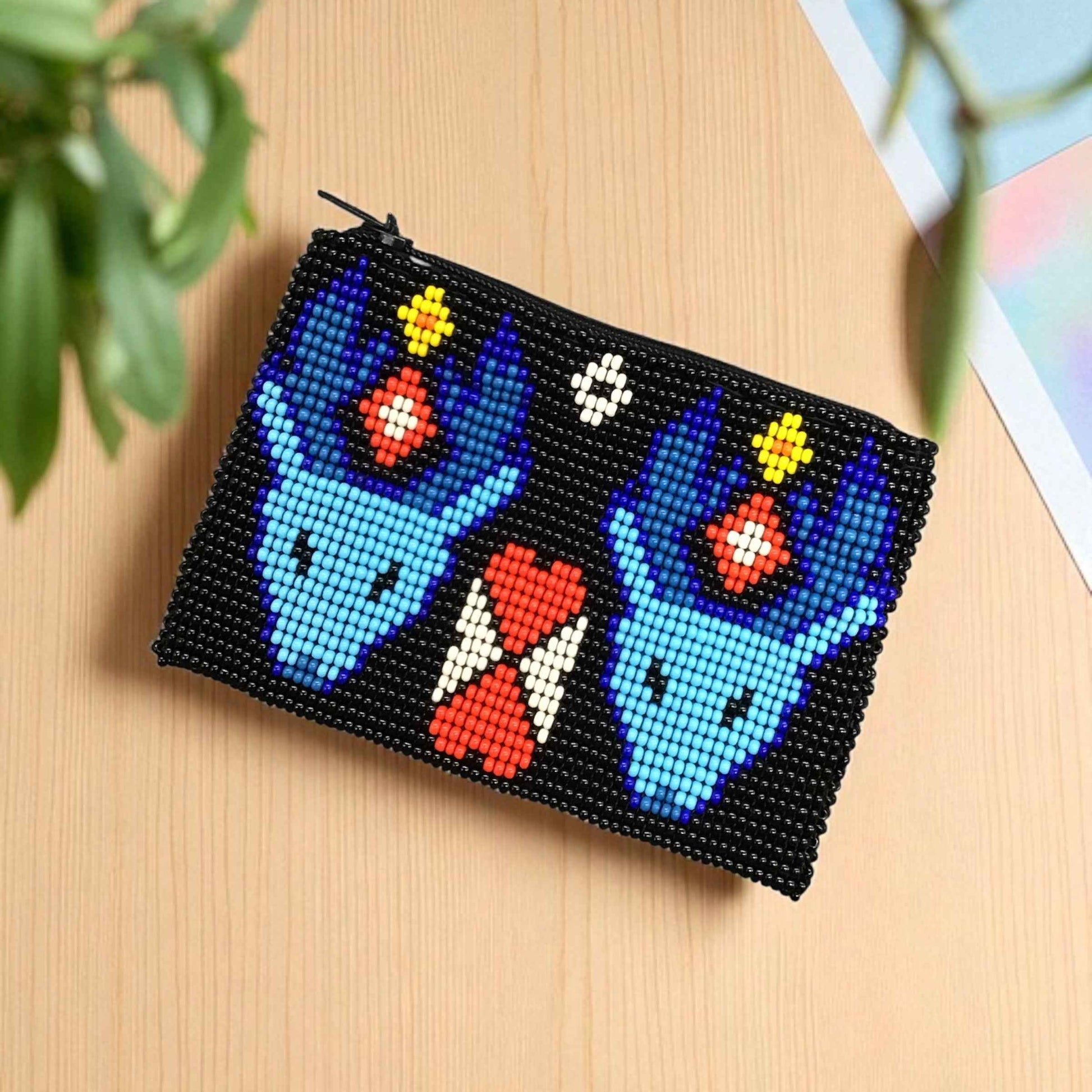 OLDTRIBES™ Bull Beaded coin purse