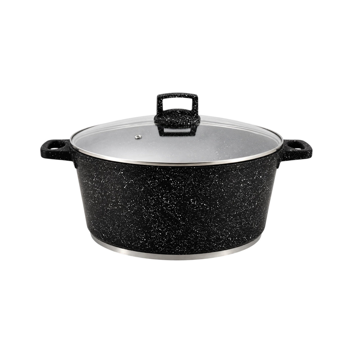 24cm Granite Non-Stick Casserole Pot with Lid – 4.5L, Induction Ready - UAKEEN - 1 Piece