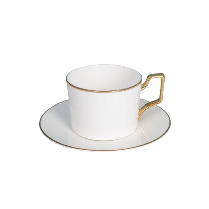 Ceramic Coffee Cups & Saucers 7 Oz - Set of 6+6
