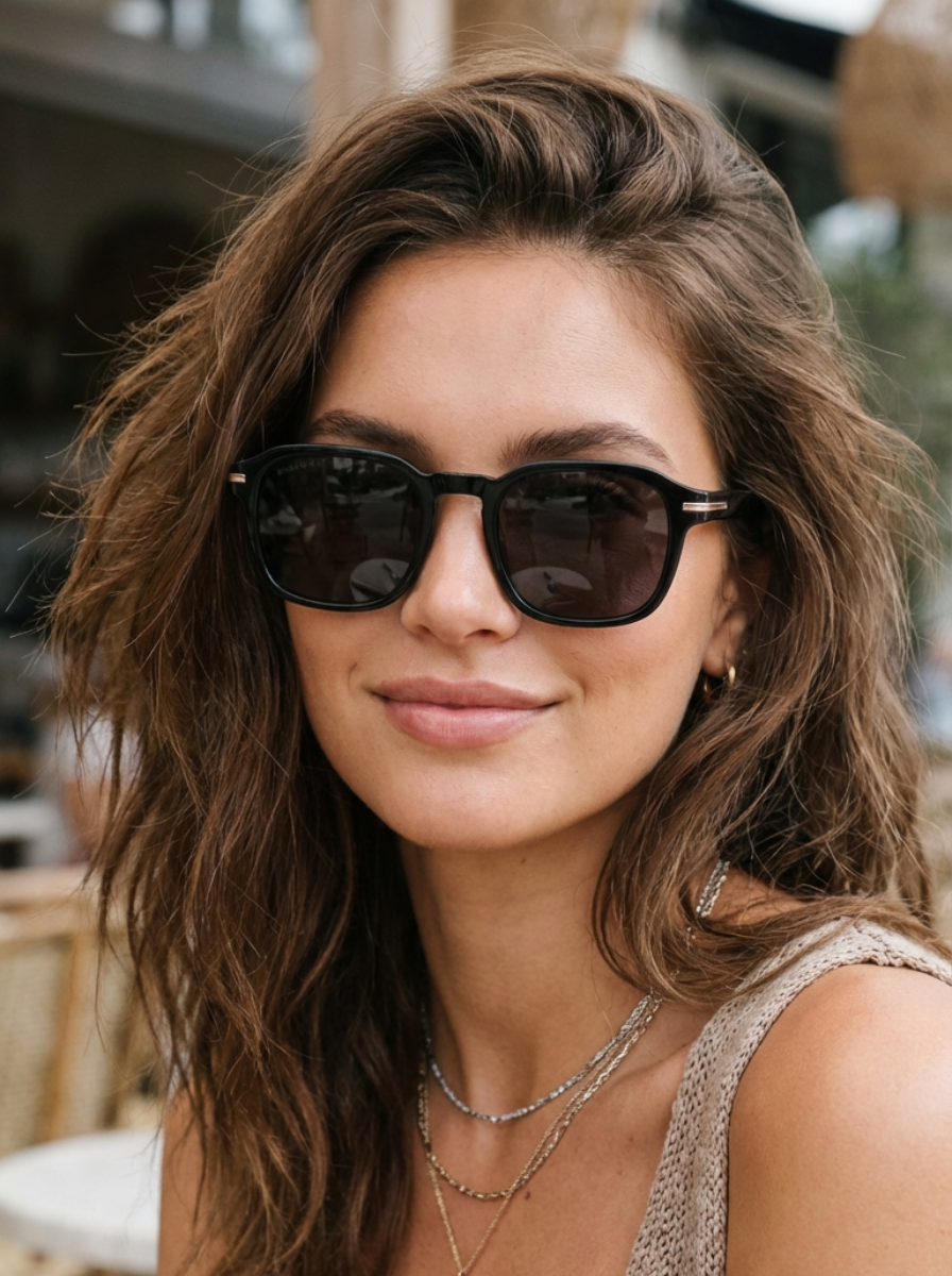 Quinn – Retro Square Sunglasses | Bolero Eyewear