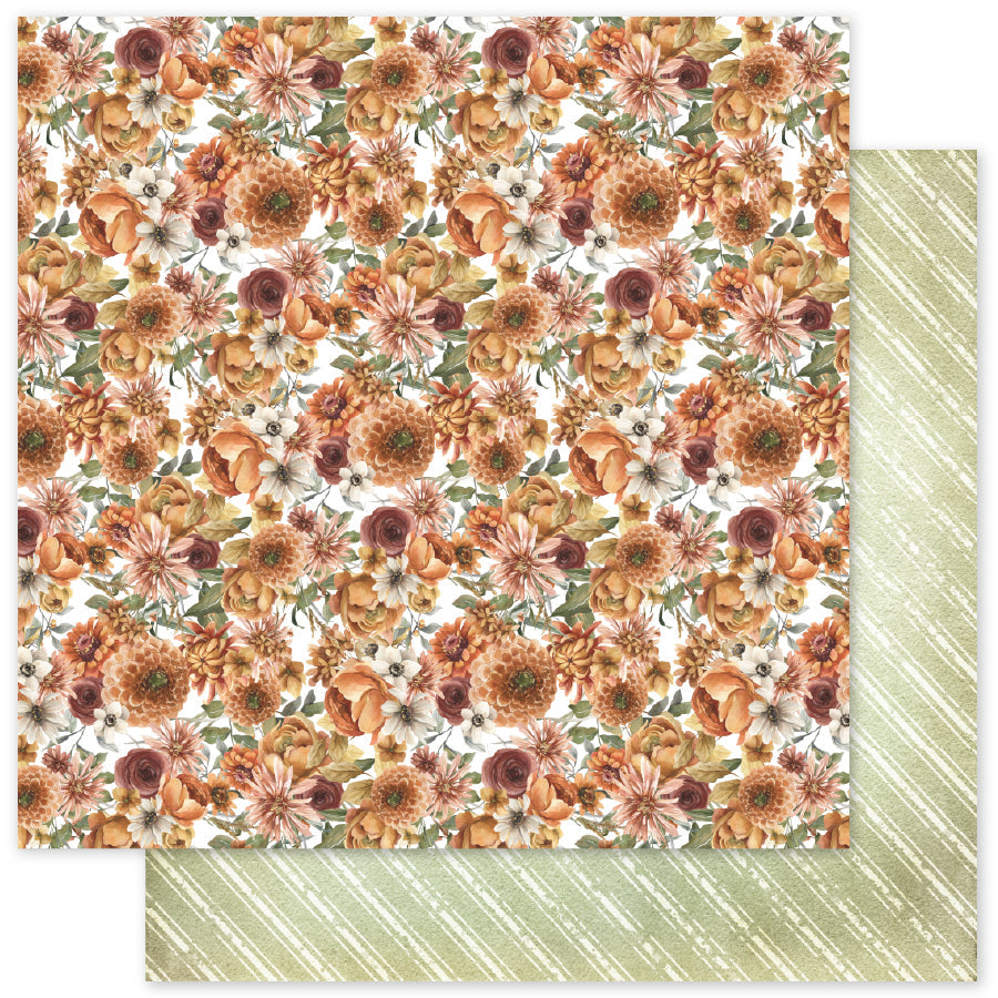 Autumn Florals Basics C 12x12 Paper (12pc Bulk Pack) 35460