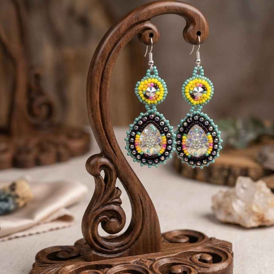 Drop Beaded Earrings(8)