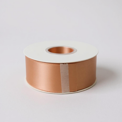 Satin Ribbon Double Face-Peach #720- 3.8 cm Wide