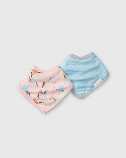 Bandana Bib Set - 2 Pack - Unicorn Ballet