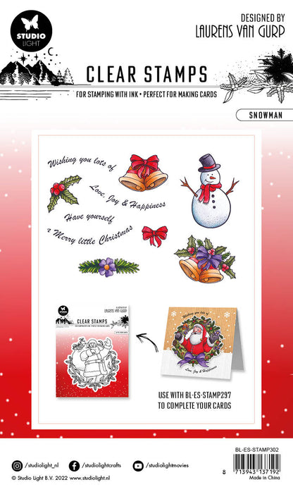 BL Clear Stamp Snowman Essentials 105x148x3mm 10 PC nr.302