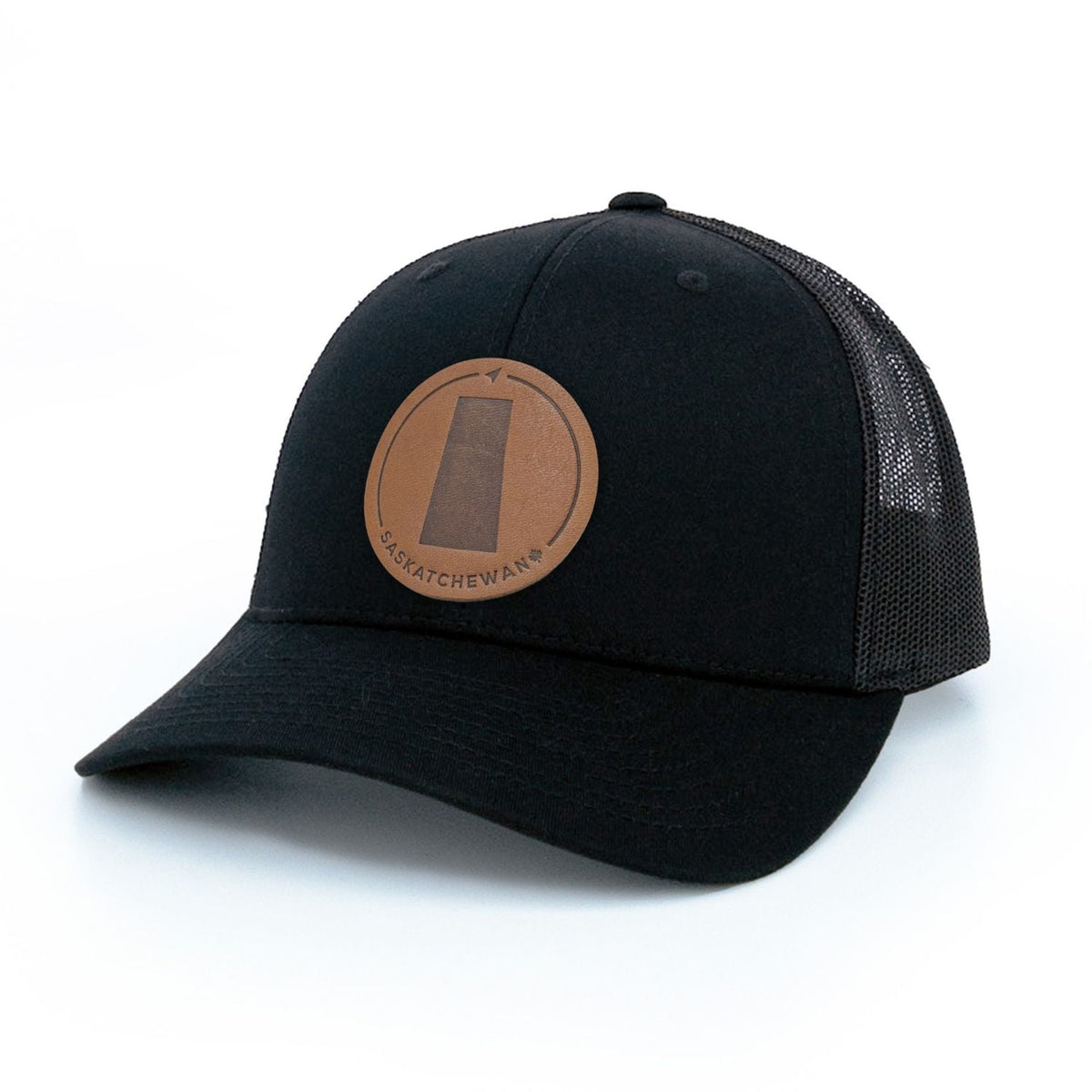 Saskatchewan Leather Patch Trucker Hat