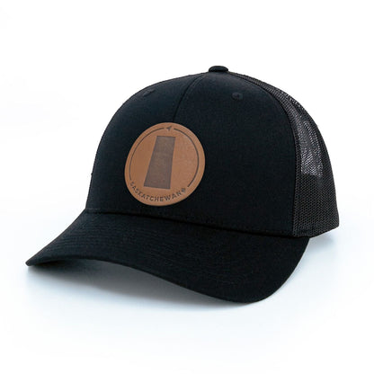 Saskatchewan Leather Patch Trucker Hat