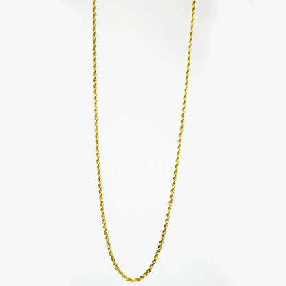 BOL Men's Twisted Gold Stainless Steel Chain Necklace