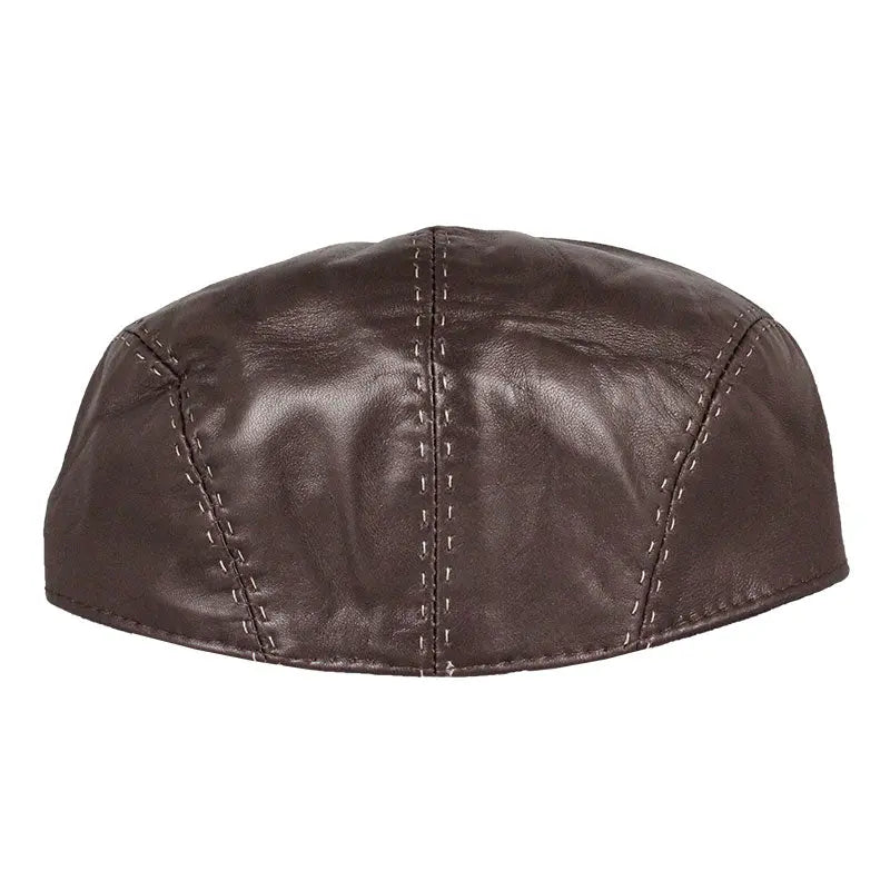 BOL Stitch Accent Leather London Flat Cap