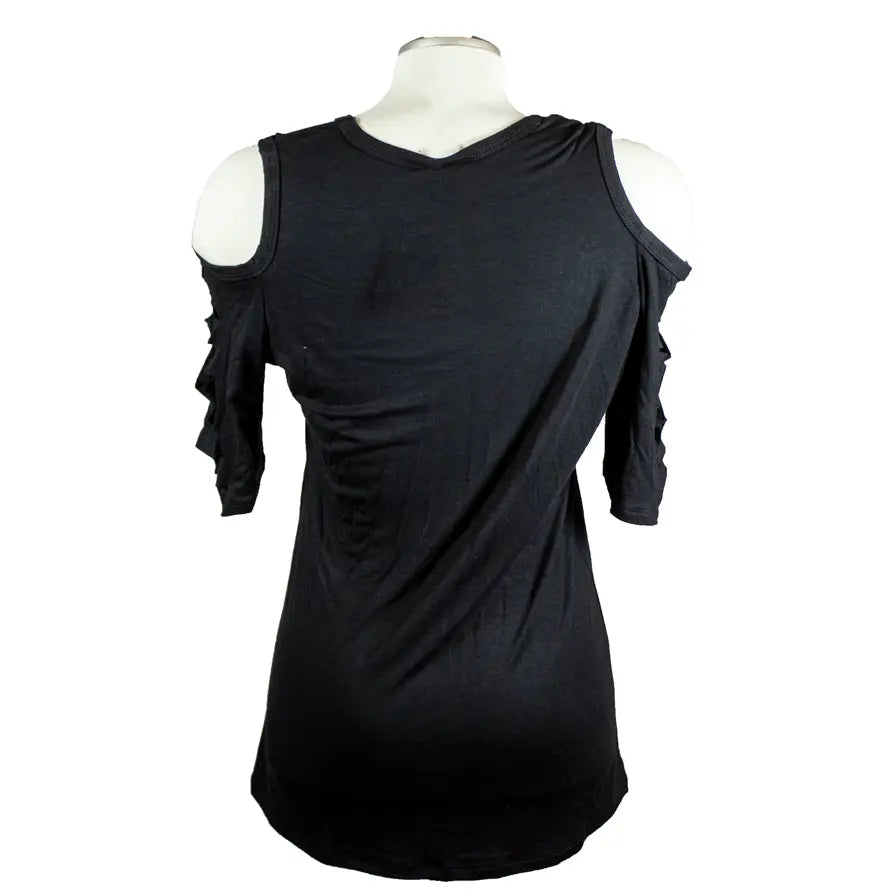 BOL Women's Devilish Open Shoulder Top