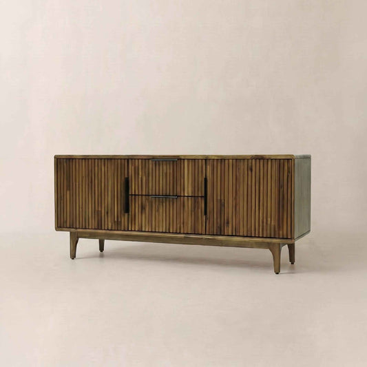 Bosk Wood Fluted TV Stand