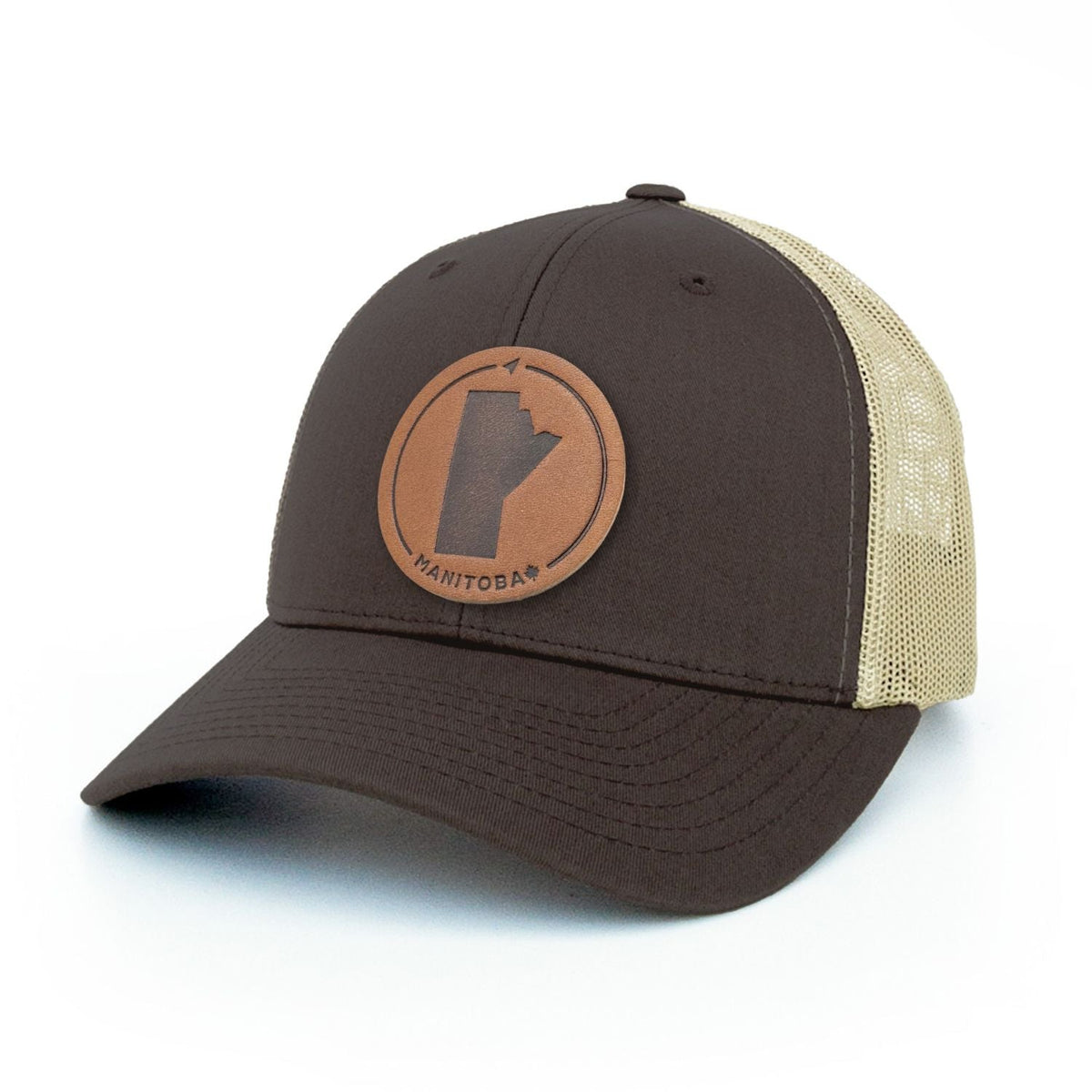 Manitoba Leather Patch Trucker Hat