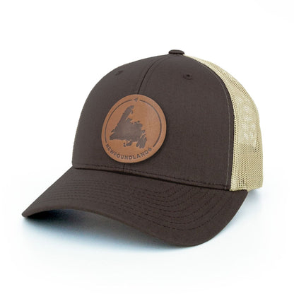 Newfoundland Leather Patch Trucker Hat